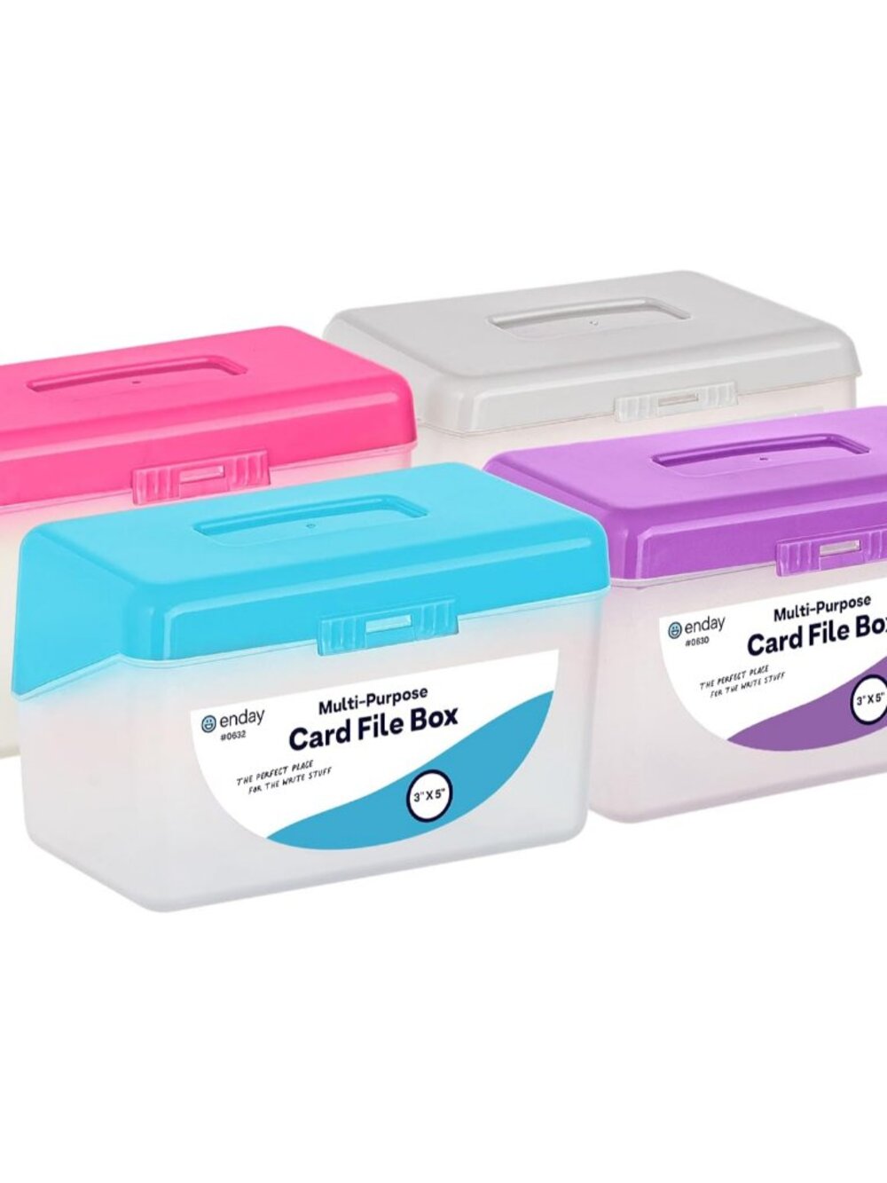 Index Card Holder 3 x 5 Index Card Case Holds up to 250 Cards Ideal for Filing N